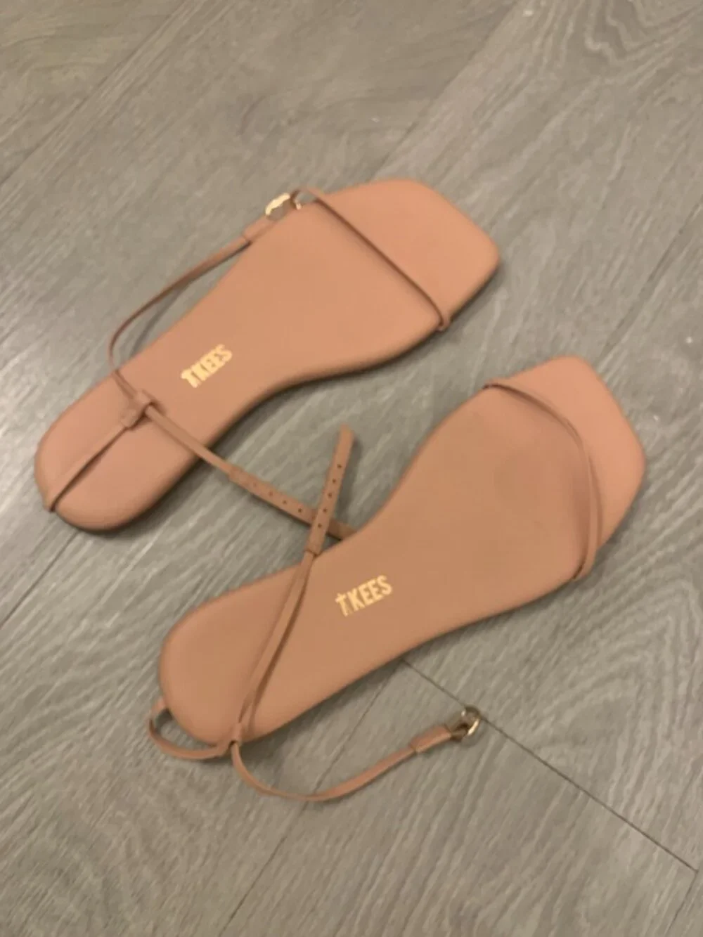 TKEES Square Toe Twiggy Sandals